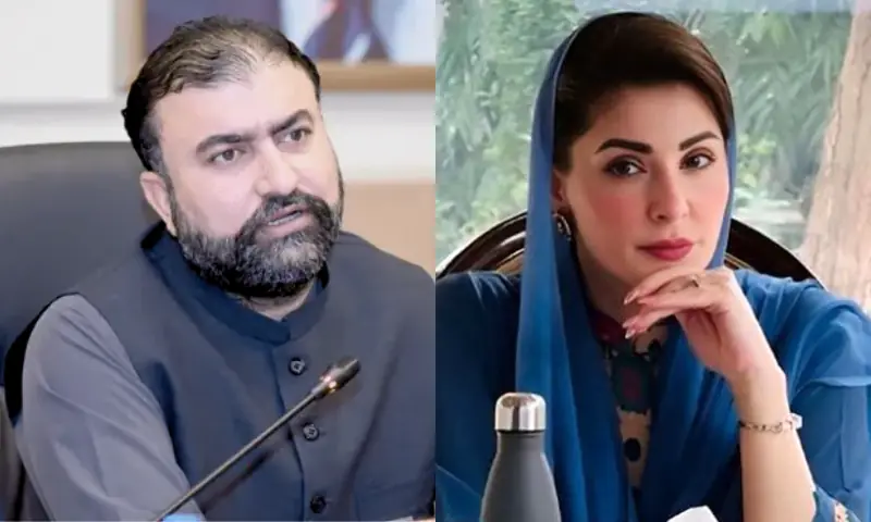 This photo combo shows Balochistan CM Sarfraz Bugti and Punjab CM Maryam Nawaz. &mdash; @dpr_gob on X/APP/File