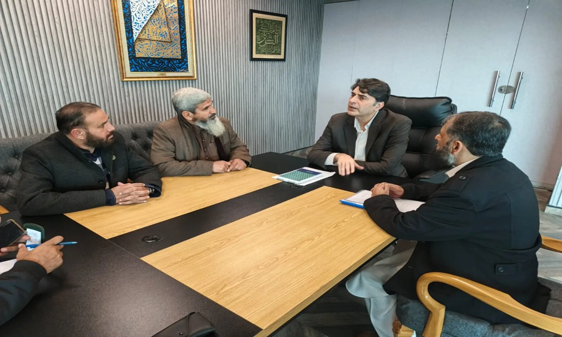 Hakeems meeting State Minister for Health Dr Mukhtar Bharat to discuss the issue in islamabad. &mdash; via Ikram Junaidi