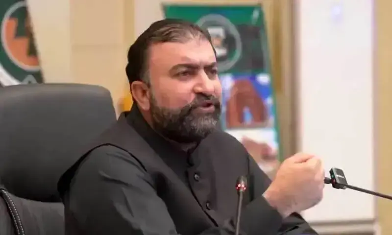 Chief Minister of Balochistan, Mir  Sarfaraz Bugti, addresses participants of the 17th National Workshop Balochistan, in Quetta on Oct 14, 2025. &mdash; via X/dpr_gob/File