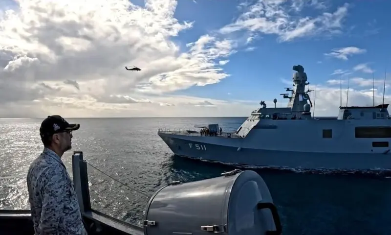 The military’s media affairs wing said on Friday that the newly commissioned Pakistan Navy ship Khaibar visited a Turkish base. — ISPR The military’s media affairs wing said on Friday that the newly commissioned Pakistan Navy ship Khaibar visited a Turkish base. — ISPR