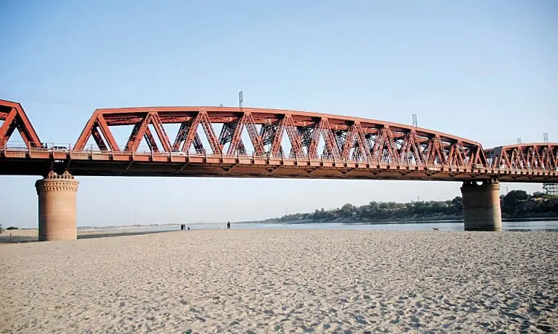 Indus River downstream Kotri is seen almost dry in this file photo.—PPI Indus River downstream Kotri is seen almost dry in this file photo.—PPI