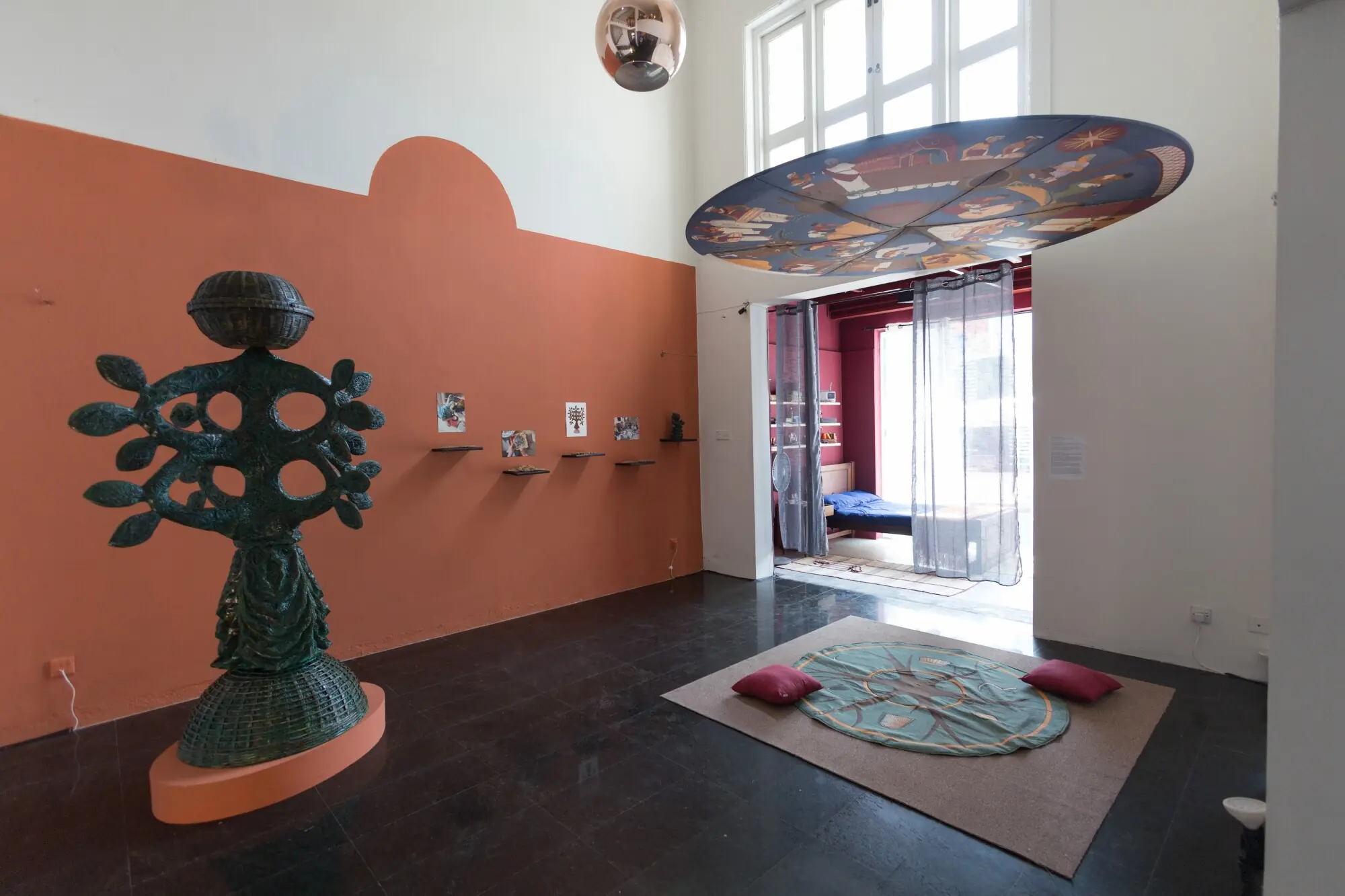 Multiple works on display at Colpetty Town House. Photo: Sanjaya Mendis