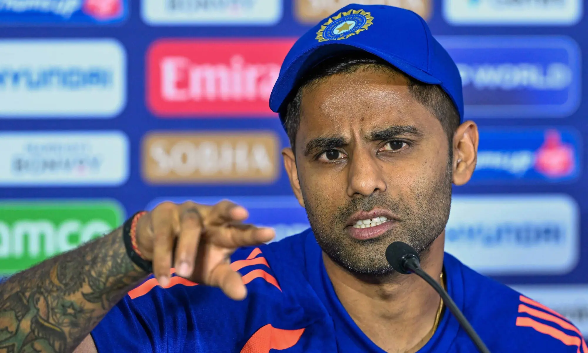 India’s captain Suryakumar Yadav addresses a press conference on the eve of their 2026 ICC Men’s T20 Cricket World Cup group stage match against Pakistan at the R Premadasa Stadium in Colombo on February 14, 2026. — AFP India’s captain Suryakumar Yadav addresses a press conference on the eve of their 2026 ICC Men’s T20 Cricket World Cup group stage match against Pakistan at the R Premadasa Stadium in Colombo on February 14, 2026. — AFP