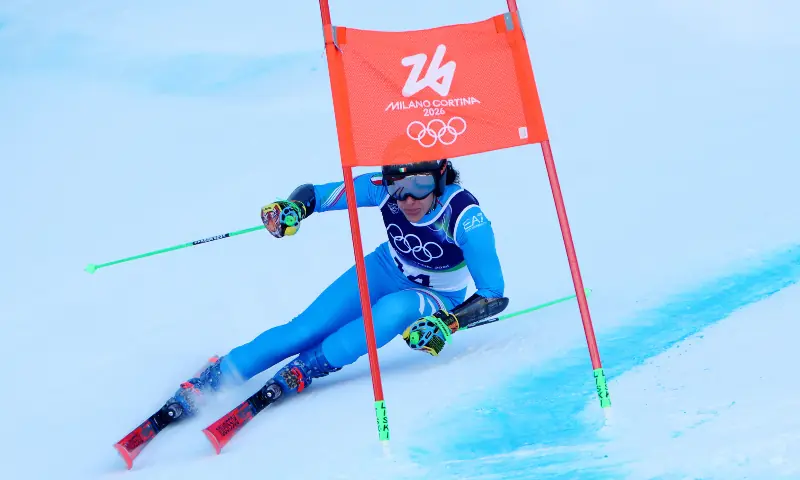 Federica Brignone of Italy in action during her second run in the Women&rsquo;s Giant Slalom for Alpine Skiing in the Milano Cortina 2026 Olympics, at the Tofane Alpine Skiing Centre, Belluno, Italy on February 15. &mdash; Reuters