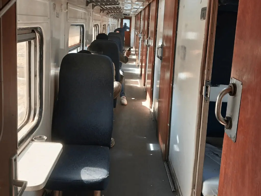 The train cars were in an unfortunate condition.
