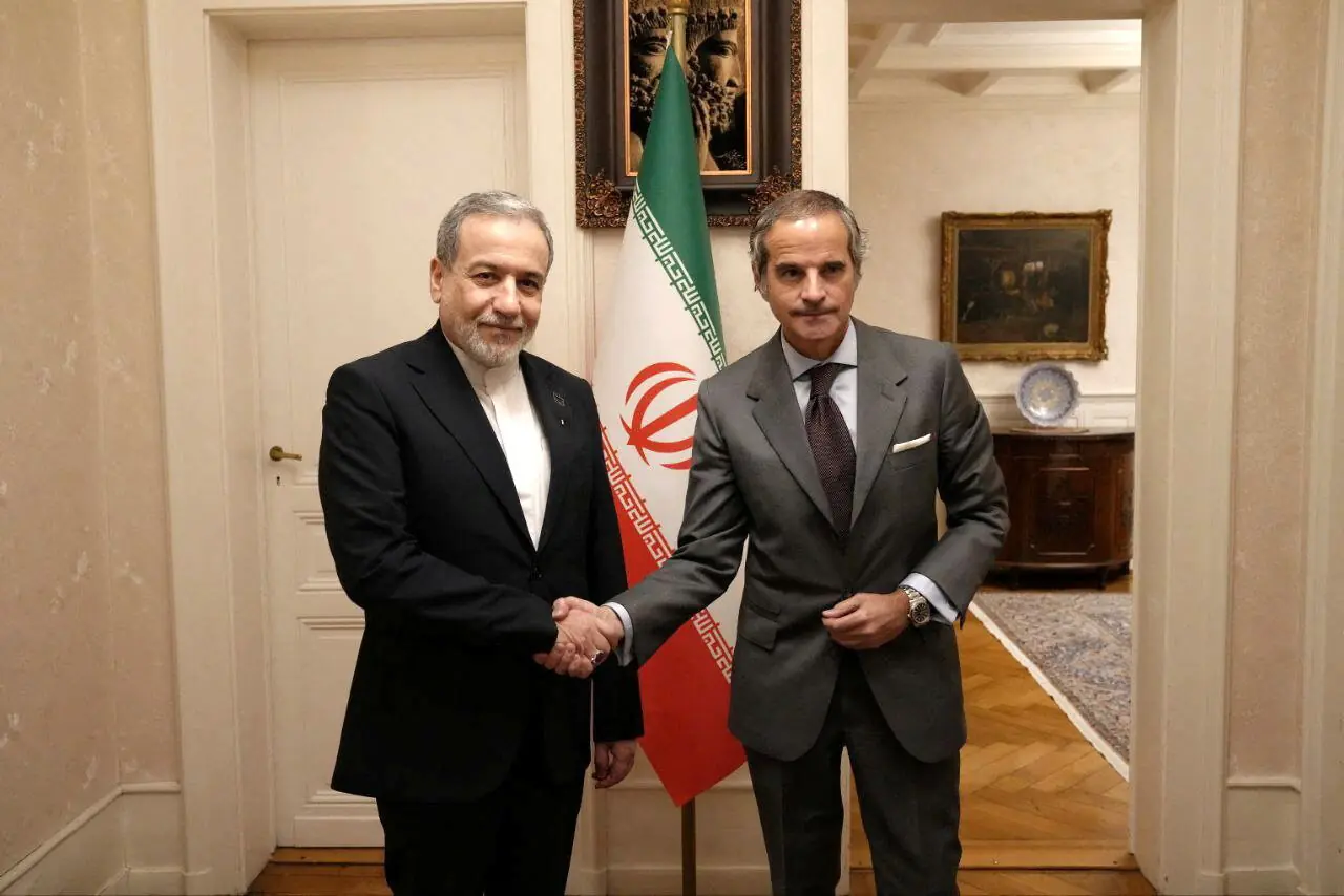 Iranian Foreign Minister Abbas Araqchi meets with International Atomic Energy Agency (IAEA) Director General Rafael Grossi in Geneva, Switzerland, February 16, 2026. &mdash; Reuters
