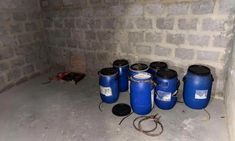 Inside view of the house in Karachi’s Shah Latif Town where improvised explosive devices (IEDs) were being prepared. — Photo via author Inside view of the house in Karachi’s Shah Latif Town where improvised explosive devices (IEDs) were being prepared. — Photo via author