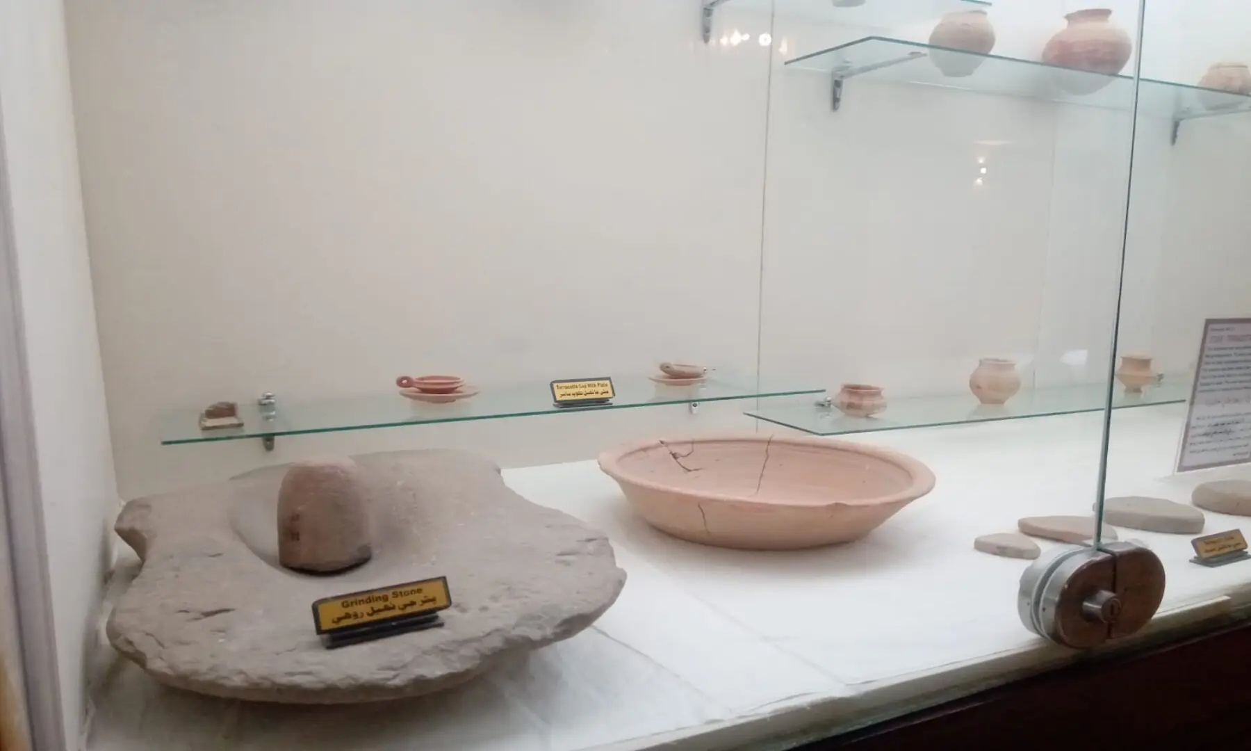 Pottery items on display at the museum. &mdash; Author