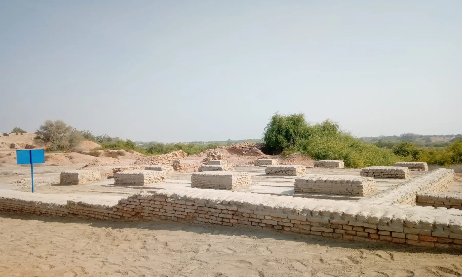 Mohenjo-Daro, a UNESCO World Heritage Site, it is known for its grid-based planning, standardised baked-brick structures and advanced drainage system. &mdash; Author