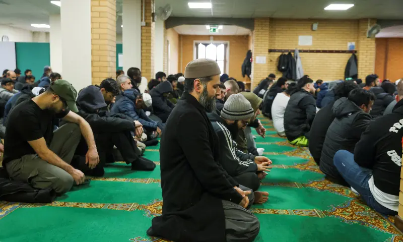 Worshippers attend Friday prayers ahead of the beginning of Ramadan at Khizra mosque in Manchester, Britain on February 13, 2026. — Reuters Worshippers attend Friday prayers ahead of the beginning of Ramadan at Khizra mosque in Manchester, Britain on February 13, 2026. — Reuters