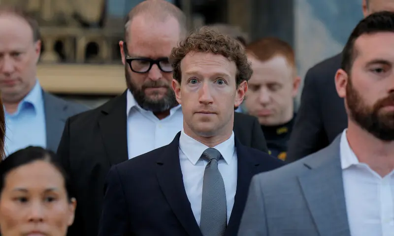 Meta Platforms CEO Mark Zuckerberg departs the court after taking the stand at a trial in a key test case accusing Meta and Google&rsquo;s YouTube of harming kids&rsquo; mental health through addictive platforms, in Los Angeles, California, US on February 18, 2026. &mdash; Reuters