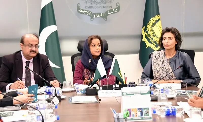 The committee met at the Secretariat of the Federal Ombudsperson for Protection against Harassment (Fospah) under the chairpersonship of MNA Dr Nafisa Shah. &mdash;Photo courtesy @NA_Committees/X
