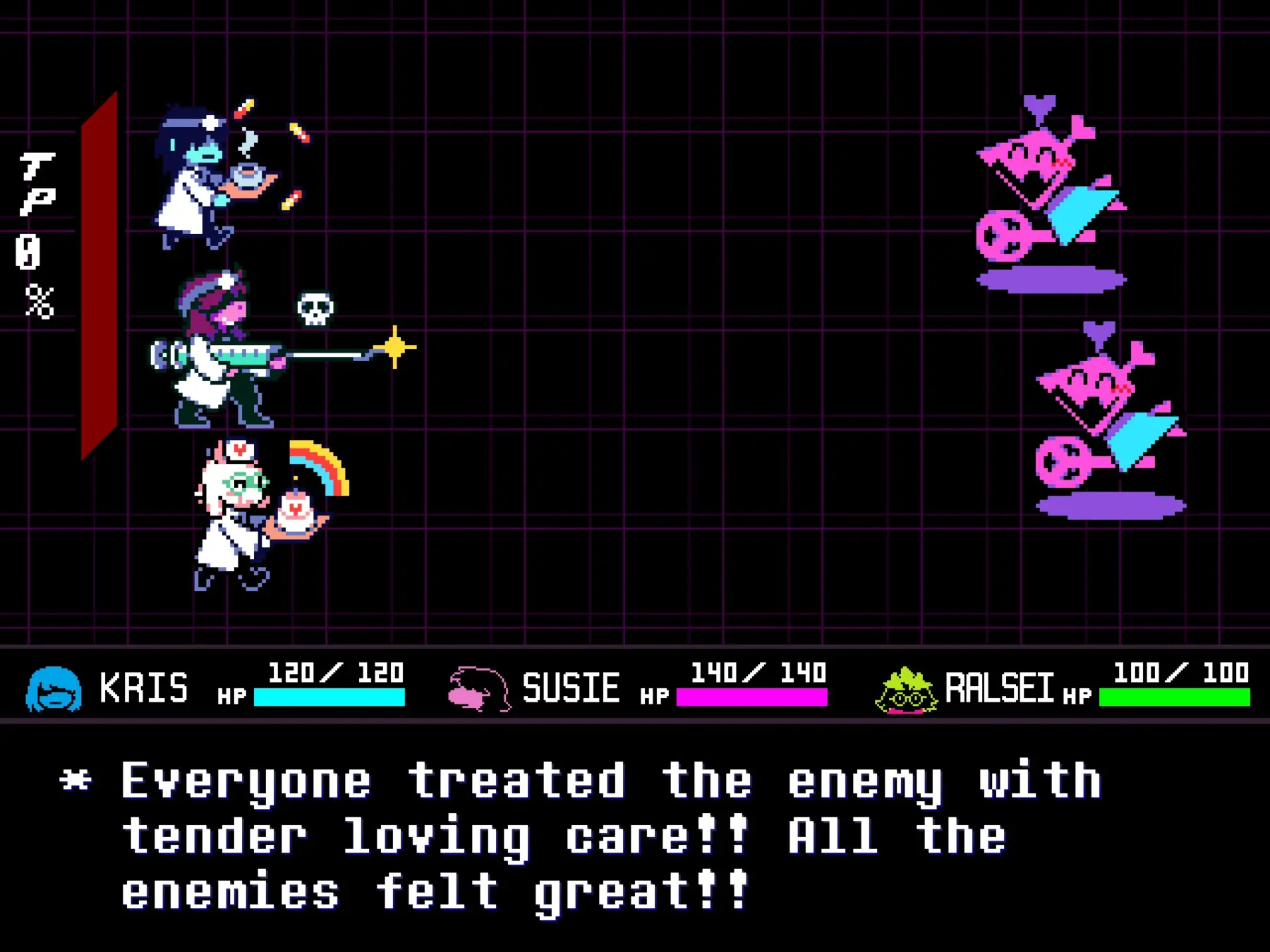 Acting to gain mercy. &mdash; screengrab by author