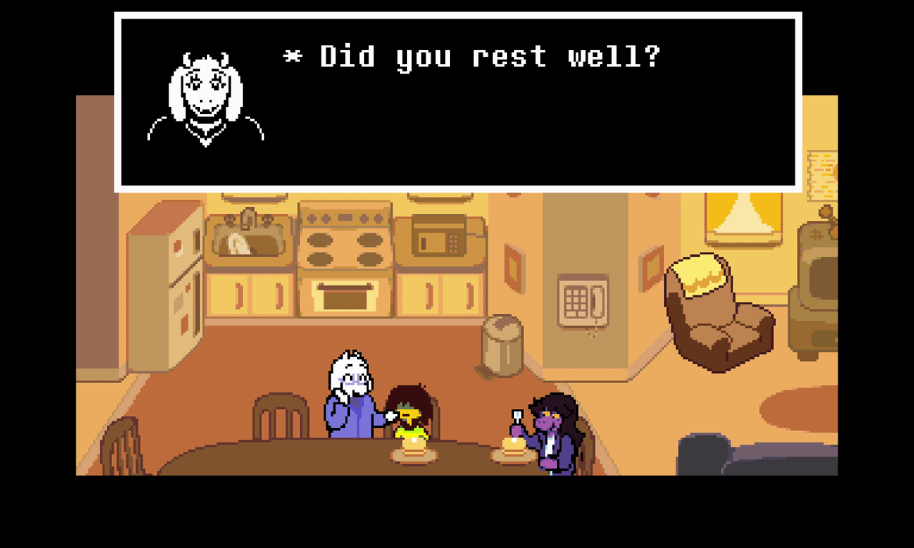 Susie stays for breakfast. &mdash; GIF by author