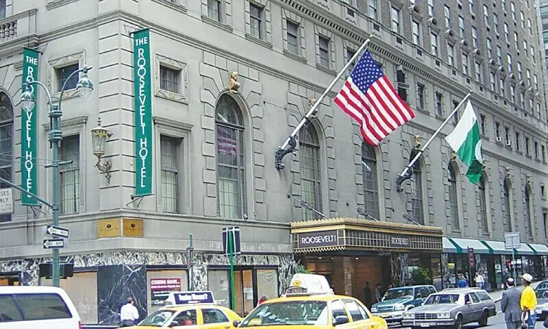 Roosevelt Hotel in New York, US.&mdash;@Official_PIA/X/File