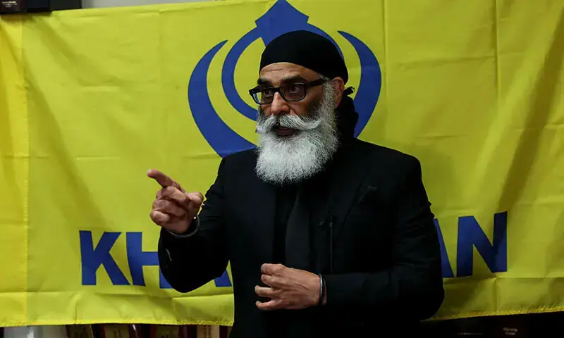 Gurpatwant Singh Pannun, the 56-year-old dual US-Canadian citizen who was the target of the murder plot, speaks during an interview in New York City, US, October 18. — Reuters/File Gurpatwant Singh Pannun, the 56-year-old dual US-Canadian citizen who was the target of the murder plot, speaks during an interview in New York City, US, October 18. — Reuters/File