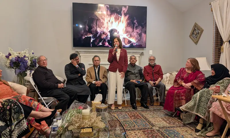 Ghazala Hashmi, the 43rd lieutenant governor of Virginia, attends an Iftar hosted by the Pakistani American Press Association in Washington on Feb 22, 2026. &mdash; via Anwar Iqbal