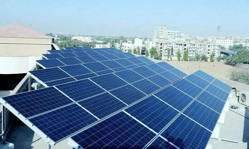 A file photo of solar panels. — Photo courtesy: Radio Pakistan A file photo of solar panels. — Photo courtesy: Radio Pakistan