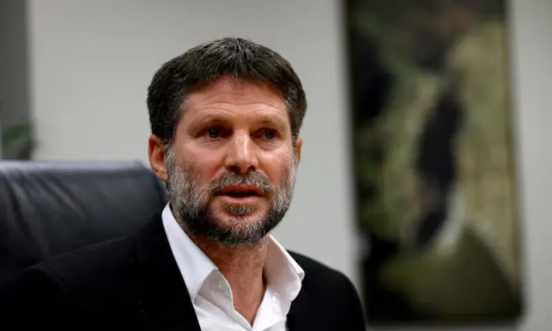 Israeli Finance Minister Bezalel Smotrich speaks at a news conference in Jerusalem, Israel, January 8, 2023. — Reuters Israeli Finance Minister Bezalel Smotrich speaks at a news conference in Jerusalem, Israel, January 8, 2023. — Reuters