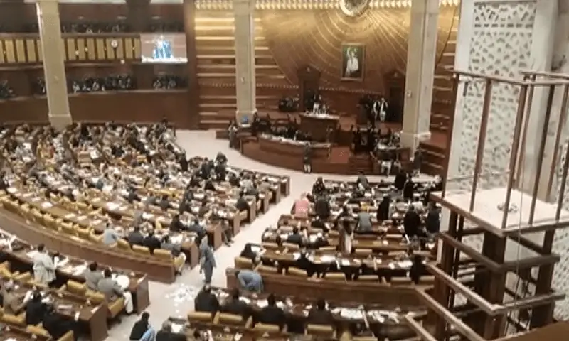 A view of the Punjab Assembly on Monday. — DawnNewsTV A view of the Punjab Assembly on Monday. — DawnNewsTV