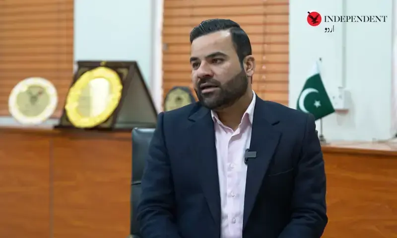 Minister of State for Law and Justice Barrister Aqeel Malik in an interview with Independent Urdu on Thursday. &mdash; Screengrab via YouTube/Independent Urdu