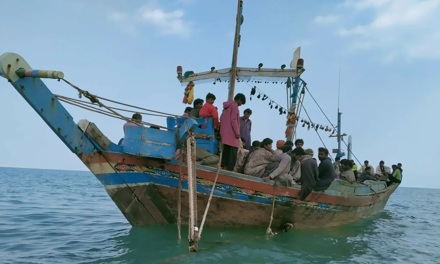 In this 2022 file photo, a small Sindh based trawler is fishing in the waters of Gwadar, Balochistan. — Sajid Noor/File In this 2022 file photo, a small Sindh based trawler is fishing in the waters of Gwadar, Balochistan. — Sajid Noor/File
