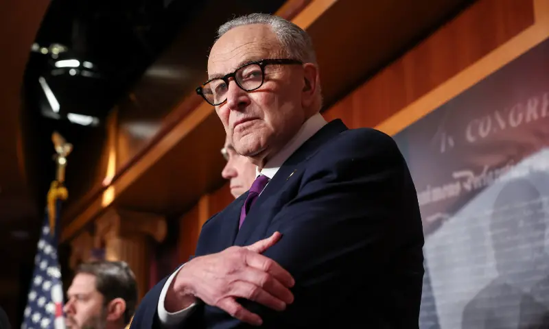 US Senate Minority Leader Chuck Schumer (D-NY) and Senate Democrats hold a press conference calling on U.S. President Donald Trump’s administration to release the entire Jeffrey Epstein files, at Capitol Hill in Washington, DC, US on February 26, 2026. — Reuters US Senate Minority Leader Chuck Schumer (D-NY) and Senate Democrats hold a press conference calling on U.S. President Donald Trump’s administration to release the entire Jeffrey Epstein files, at Capitol Hill in Washington, DC, US on February 26, 2026. — Reuters