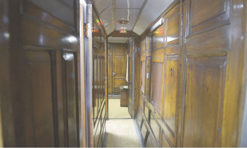 The main corridor connected  bedroom, washroom, kitchen and staff rooms. All the interior made from wooden panels. &mdash; Photos by Mohammad Asim