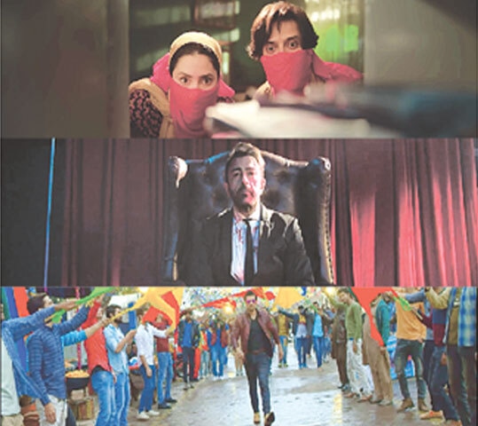 (Top) Aag Lagay Basti Mein, (centre) Bullah and (above) Delhi Gate are set to hit cinemas on Eidul Fitr