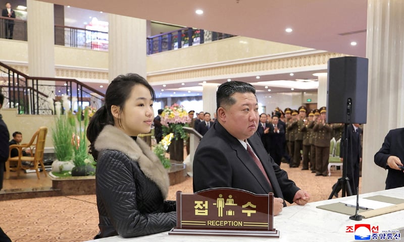 A FILE photo of Kim Ju Ae, the daughter of North Korean leader Kim Jong Un, during an inauguration ceremony for hotels in Samjiyon City.—Reuters A FILE photo of Kim Ju Ae, the daughter of North Korean leader Kim Jong Un, during an inauguration ceremony for hotels in Samjiyon City.—Reuters