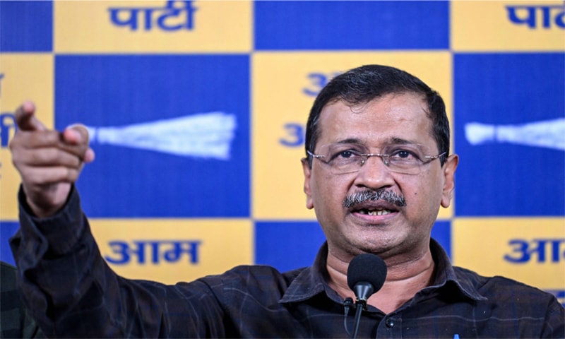 FORMER Delhi chief minister Arvind Kejriwal speaks during a press conference after his acquittal in a liquor case.—AFP FORMER Delhi chief minister Arvind Kejriwal speaks during a press conference after his acquittal in a liquor case.—AFP