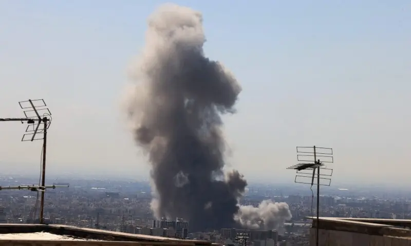 A plume of smoke rises following reported explosions in Tehran on March 1, 2026. Ayatollah Ali Khamenei, Iran&rsquo;s supreme leader since 1989 and sworn enemy of the West, was killed in the opening salvo of a massive US and Israeli attack, sparking a new wave of retaliatory missile strikes from Tehran on March 1. &mdash;AFP