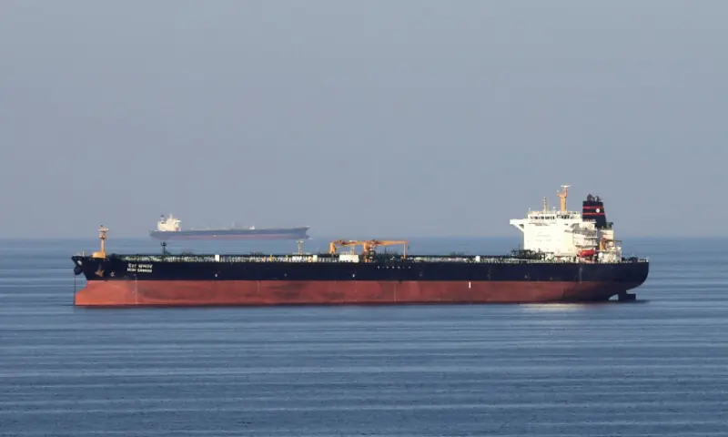 Oil tankers pass through the Strait of Hormuz, December 21, 2018. &mdash; Reuters