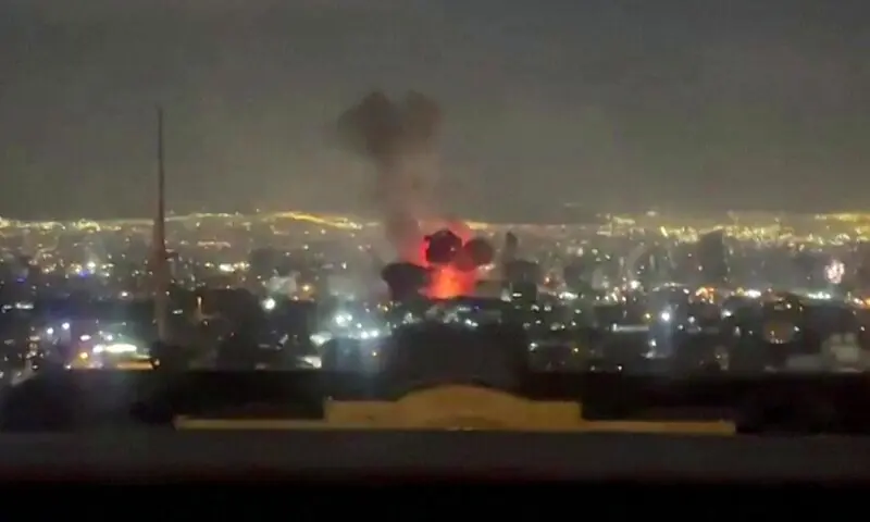 This video grab taken from UGC images posted on social media on March 1, 2026 shows an explosion following a strike on Tehran. &mdash;AFP/File