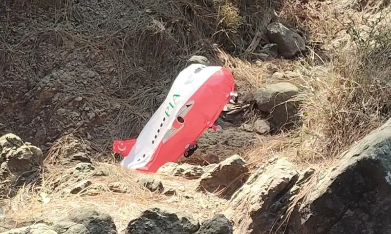 An airplane shaped balloon was seized by police in occupied Kashmir. &mdash; Photo courtesy ANI/X