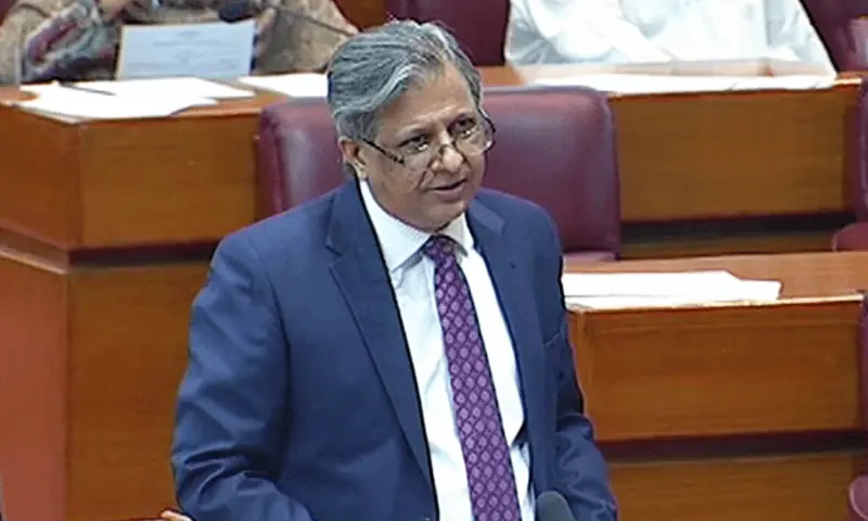 Law Minister Azam Nazeer Tarar speaks during a National Assembly session. — DawnNewsTV/File Law Minister Azam Nazeer Tarar speaks during a National Assembly session. — DawnNewsTV/File