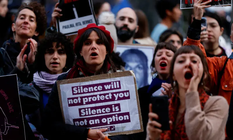 People attend a demonstration to protest against femicide, sexual violence and all gender-based violence ahead of the International Day for Elimination of Violence Against Women, in Valletta, Malta November 23, 2025. &mdash; Reuters/File