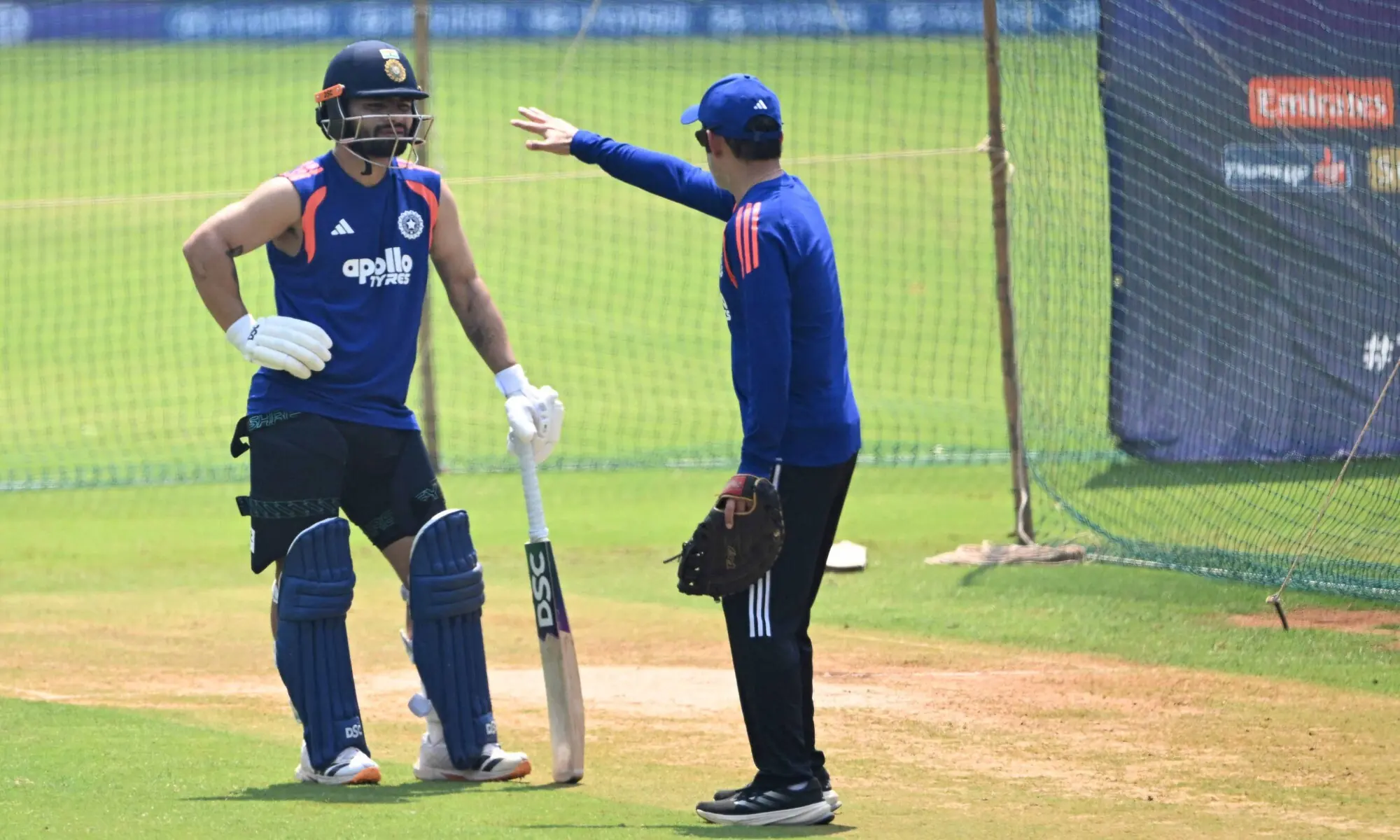 India’s Rinku Singh (L) listens to coach Gautam Gambhir (R) during a training session ahead of the 2026 ICC Men’s T20 Cricket World Cup’s semi-final match between India and England at the at the Wankhede Stadium in Mumbai on March 4. — AFP India’s Rinku Singh (L) listens to coach Gautam Gambhir (R) during a training session ahead of the 2026 ICC Men’s T20 Cricket World Cup’s semi-final match between India and England at the at the Wankhede Stadium in Mumbai on March 4. — AFP