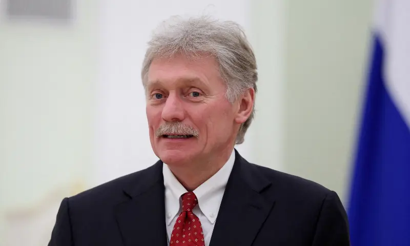 Kremlin spokesman Dmitry Peskov attends a meeting of Russian President Vladimir Putin with Palestinian President Mahmoud Abbas at the Kremlin in Moscow, Russia on January 22, 2026. &mdash; Reuters