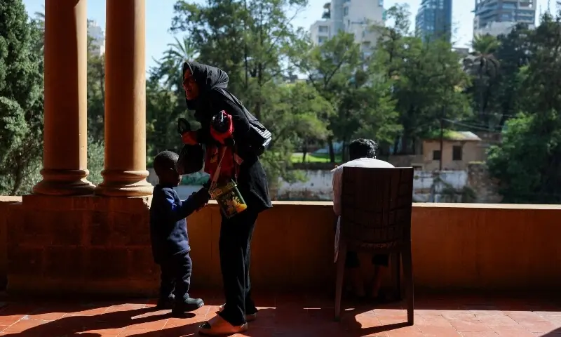 Refugees and displaced migrant workers shelter in St. Joseph Church, following an escalation between Hezbollah and Israel amid the US-Israeli conflict with Iran, in Beirut, Lebanon, March 6, 2026. &mdash;Reuters