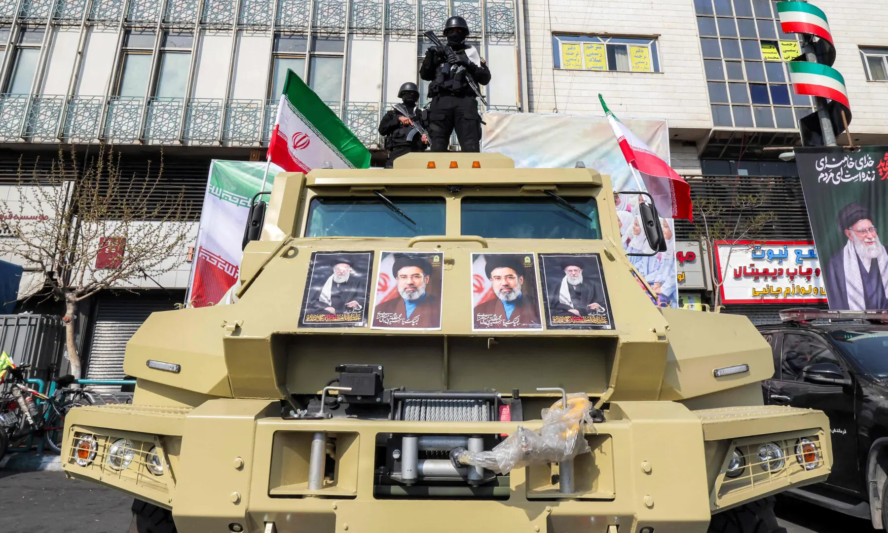 Security forces deploy to guard a rally in support of Iran&rsquo;s new Supreme Leader at Enghelab Square in central Tehran on March 9, 2026. &mdash; AFP