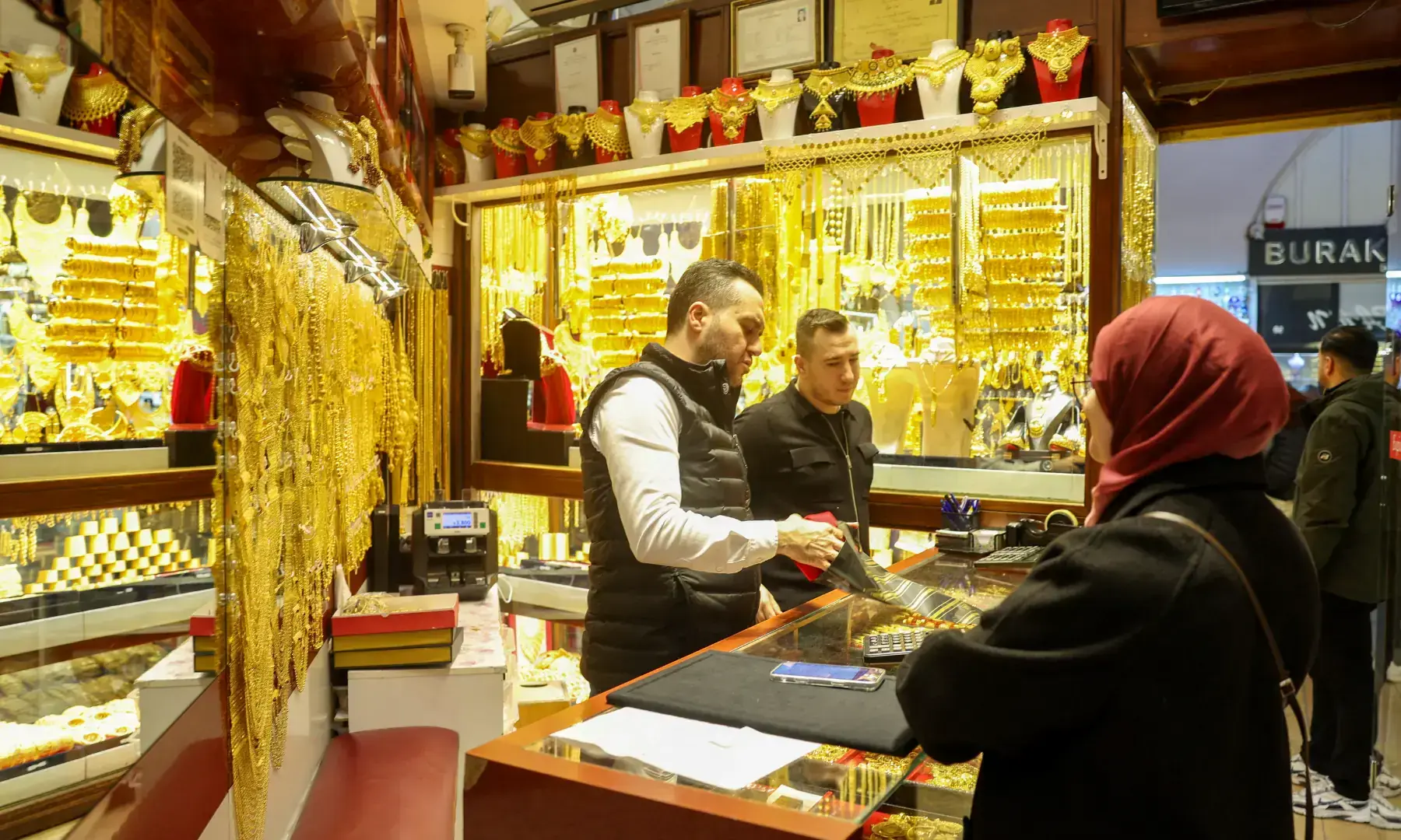 A customer shops at a jewelry shop in Istanbul, Turkey, February 25, 2026 &mdash; Reuters/FIle
