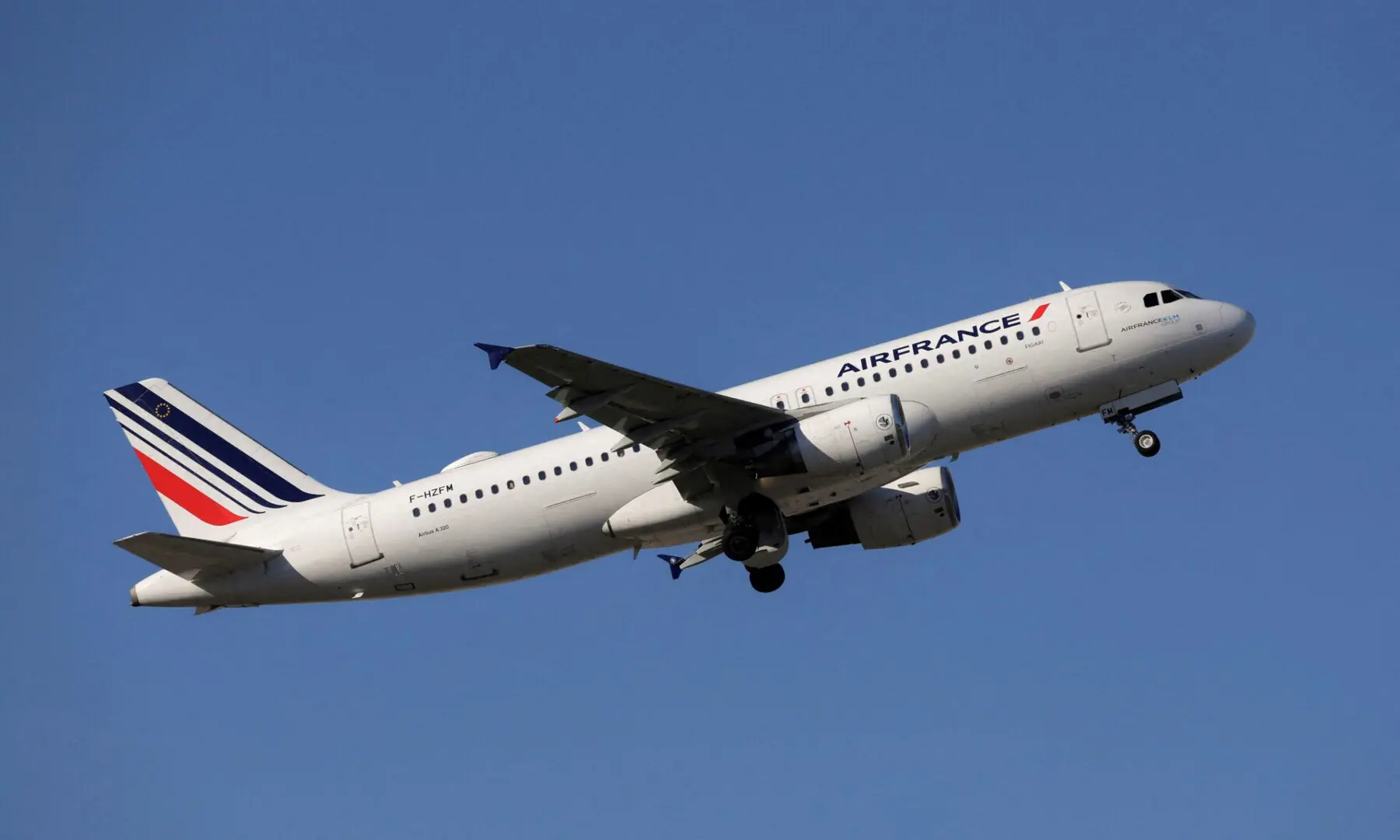 An Airbus A320-214 passenger aircraft of Air France, takes off from Malaga-Costa del Sol airport, in Malaga, Spain on May 3, 2024. &mdash; Reuters/File