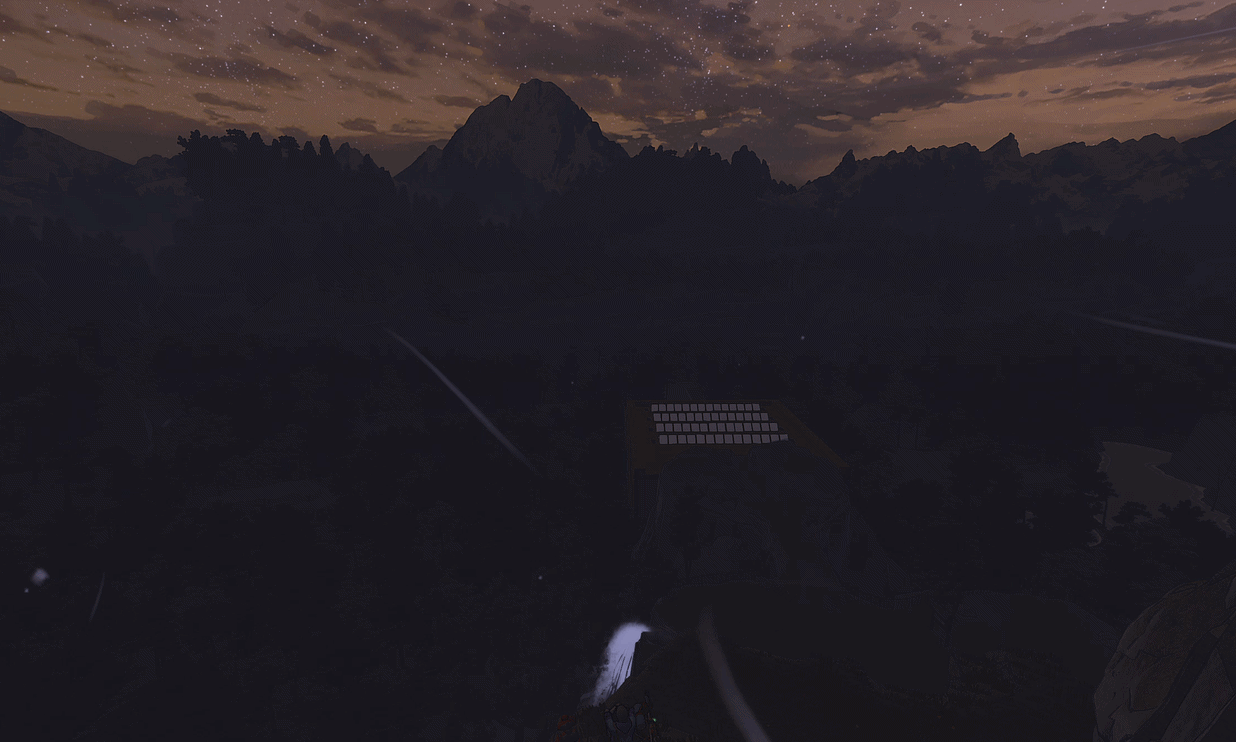 A rest under the stars. &mdash; GIF by author