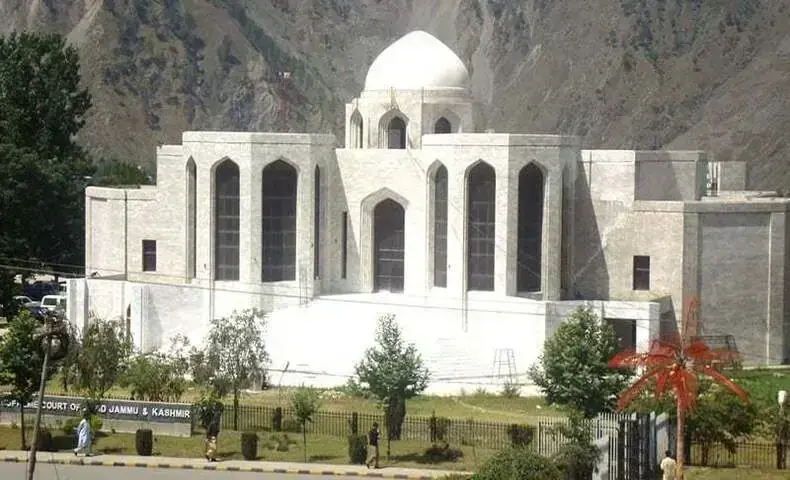 A file photo of the AJK High Court. &mdash; APP/File