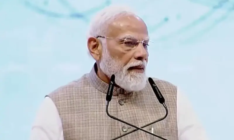 Indian Prime Minister Narendra Modi unveils infeastructure projects in Assam’s Kokrajhar districts. — Screenshot via @narendramodi/X Indian Prime Minister Narendra Modi unveils infeastructure projects in Assam’s Kokrajhar districts. — Screenshot via @narendramodi/X