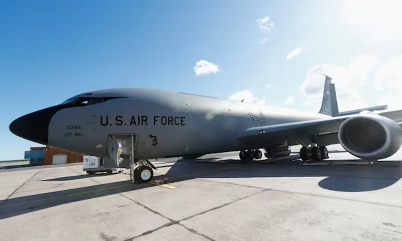 A US Air Force KC-135 aerial refueling aircraft is seen at Riga International Airport, Latvia June 6, 2018. — Reuters/File A US Air Force KC-135 aerial refueling aircraft is seen at Riga International Airport, Latvia June 6, 2018. — Reuters/File
