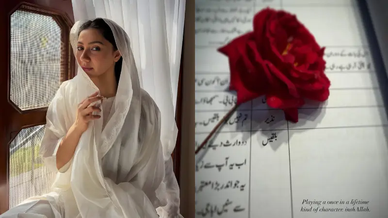 Mahira Khan hints at a &lsquo;once in a lifetime&rsquo; role while counting life&rsquo;s blessings between scenes