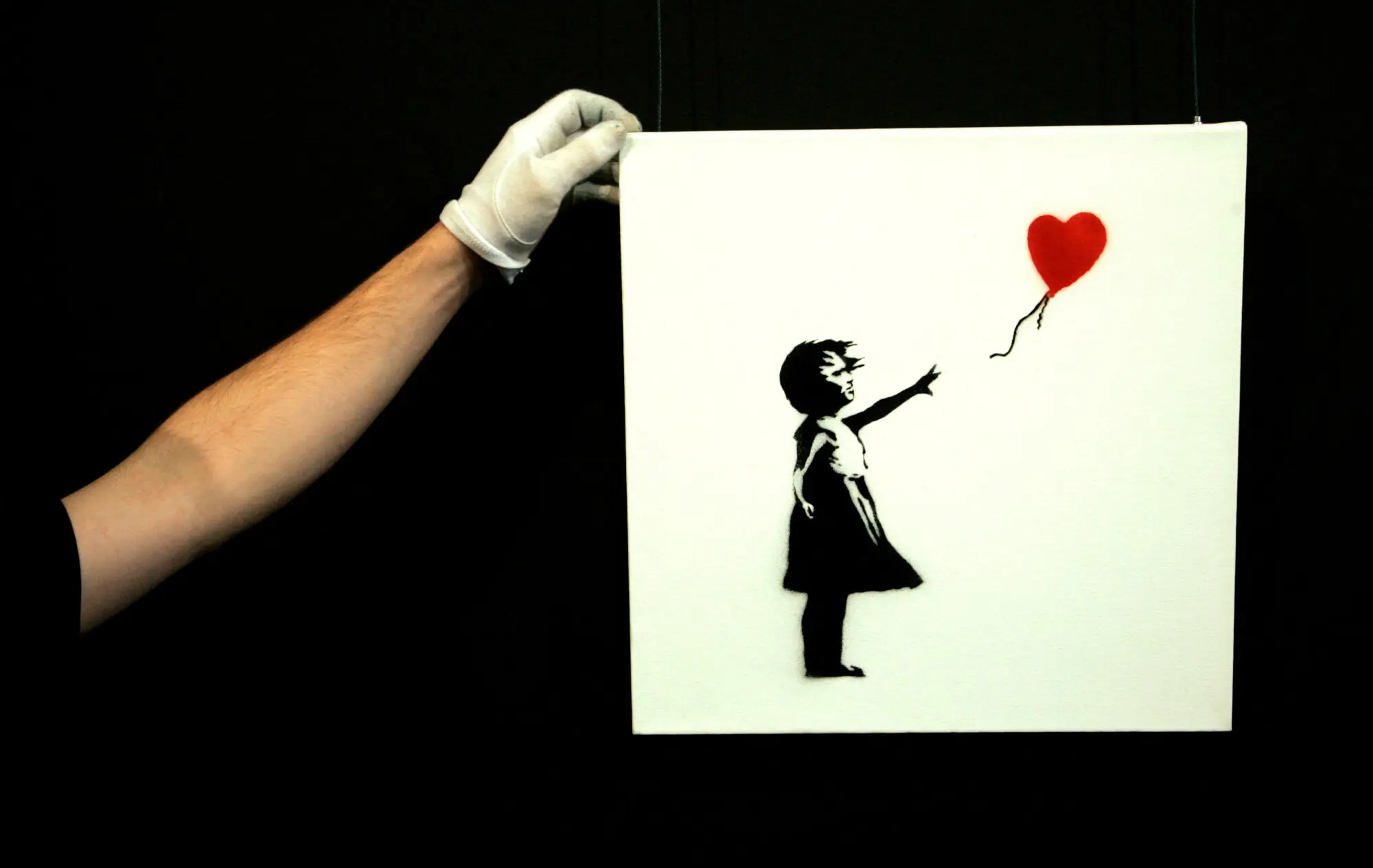 Banksy&rsquo;s iconic &lsquo;girl with Balloon&rsquo;. Photo: Reuters