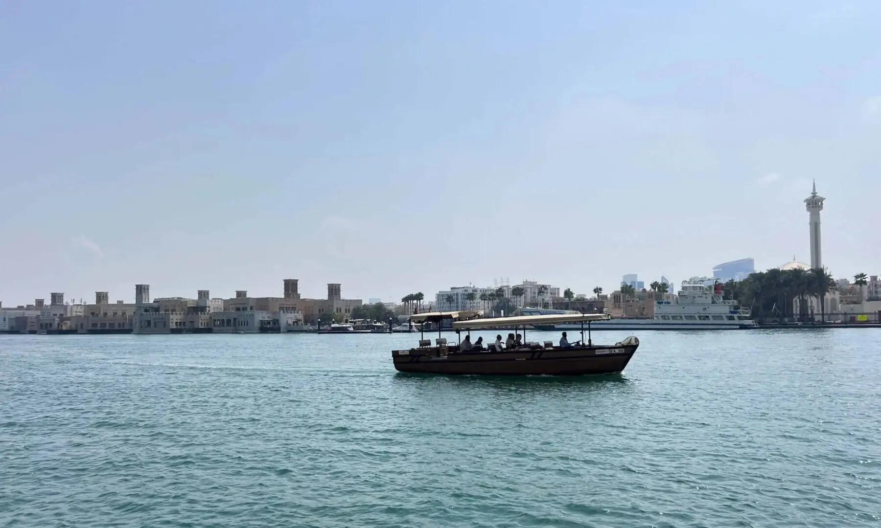 People ride on a boat as they tour near Dubai Creek, amid the US-Israel conflict with Iran, in Dubai, United Arab Emirates, March 5, 2026. &mdash; Reuters
